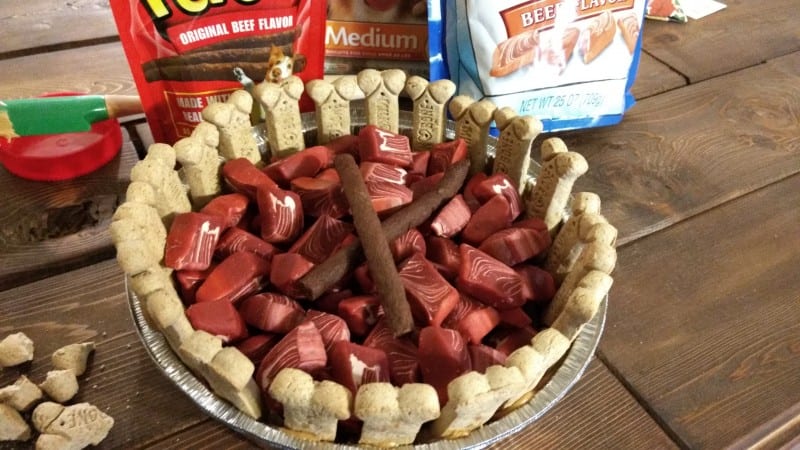 dog treat pie made for the holidays